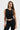 Veyra Cropped Yoga Tank - Onyx Black